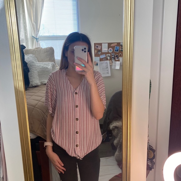 striped button up - Picture 3 of 4